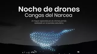 Cangas del Narcea ya tiene fecha para disfrutar del espectáculo “Noche de drones”: "Será el mayor evento de este tipo en un entorno de montaña"