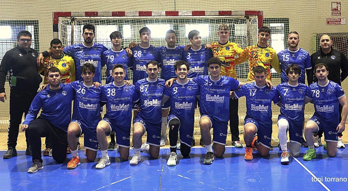 Plantilla del Balonmano Ejea para la temporada 2025-2026.