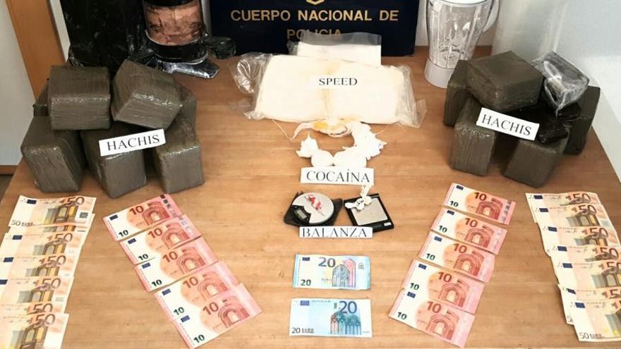 Intervenidos 15 kilos de hachís a una banda dedicada al tráfico de drogas