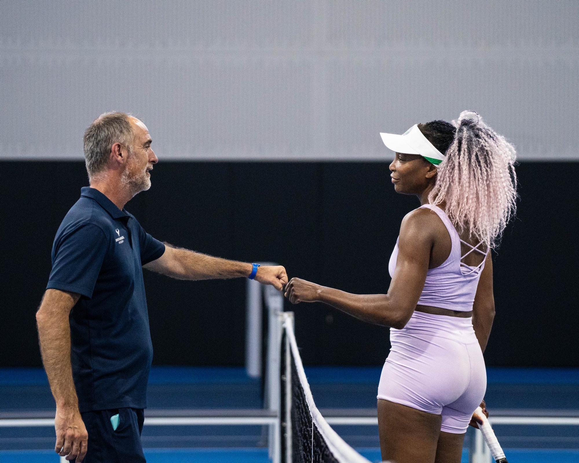 Las fotos de Venus Williams entrenando en la Rafa Nadal Academy