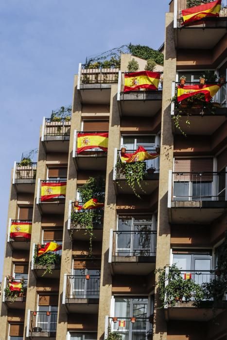 Banderas de España en Oviedo