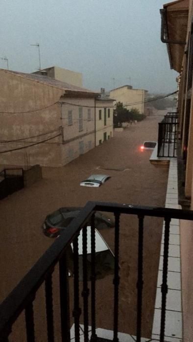 El centro de Sant Llorenç tras las inundaciones