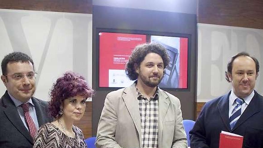 Cosme Marina, María Sanhuesa, Aarón Zapico y Jorge Menéndez Vallina.