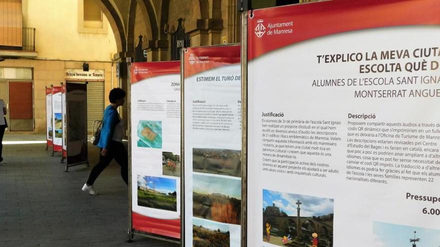 L&#039;exposició itinerant amb els plafons explicatius dels projectes