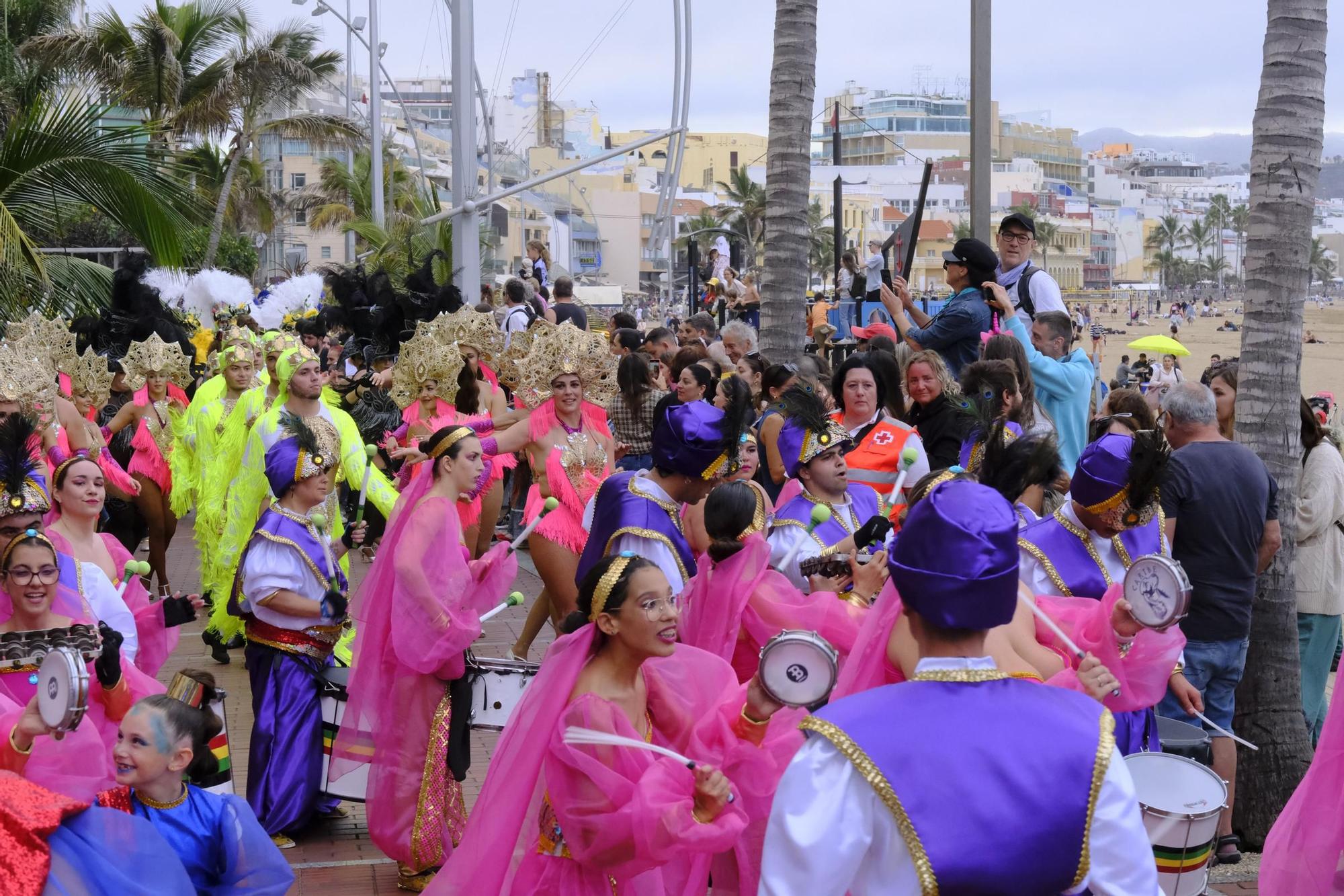 Encuentro de comparsas y batucadas del Carnaval de Las Palmas de Gran Canaria 2024