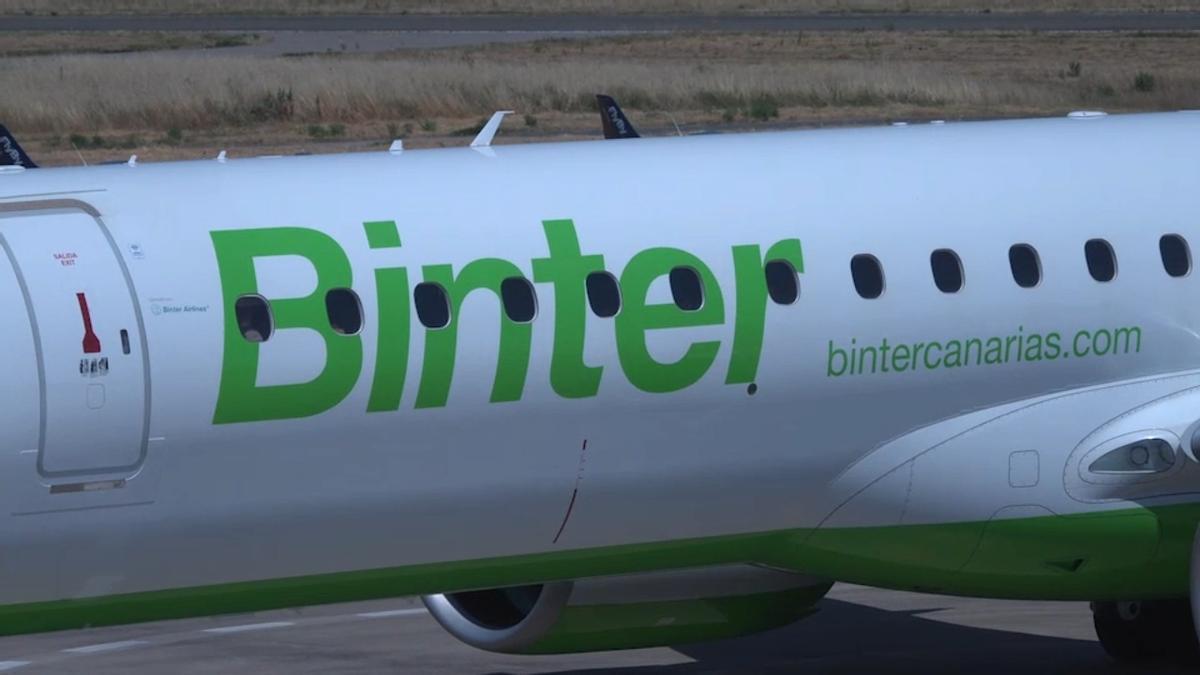 Un avión de Binter.