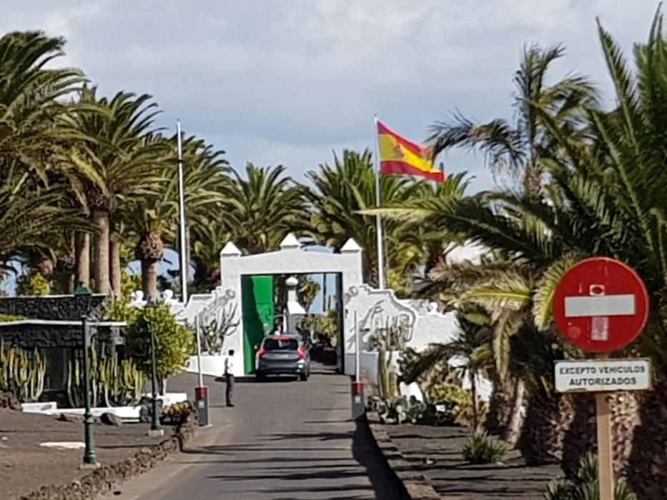 Llegada de Pedro Sánchez a Lanzarote