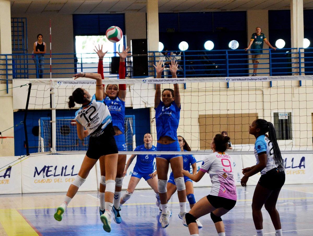 CV Melilla Ciudad del Deporte logró una importante victoria en la tercera jornada de la Superliga 2 Femenina, Grupo B, frente al Grau Élite Cementos de Castellón.