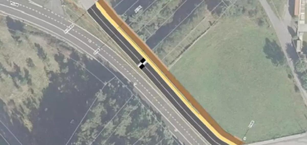 Plano de cómo será la intervención en este vial autonómico. | FDV