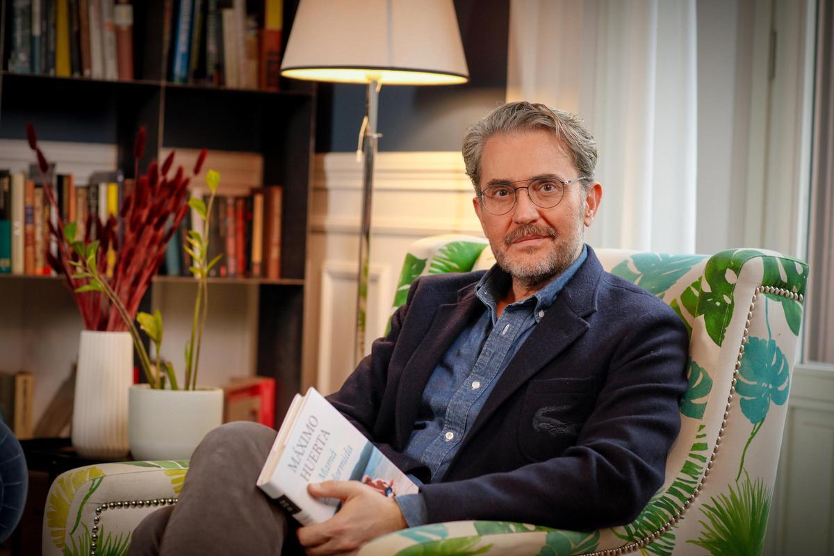 Máximo Huerta con su nueva novela.