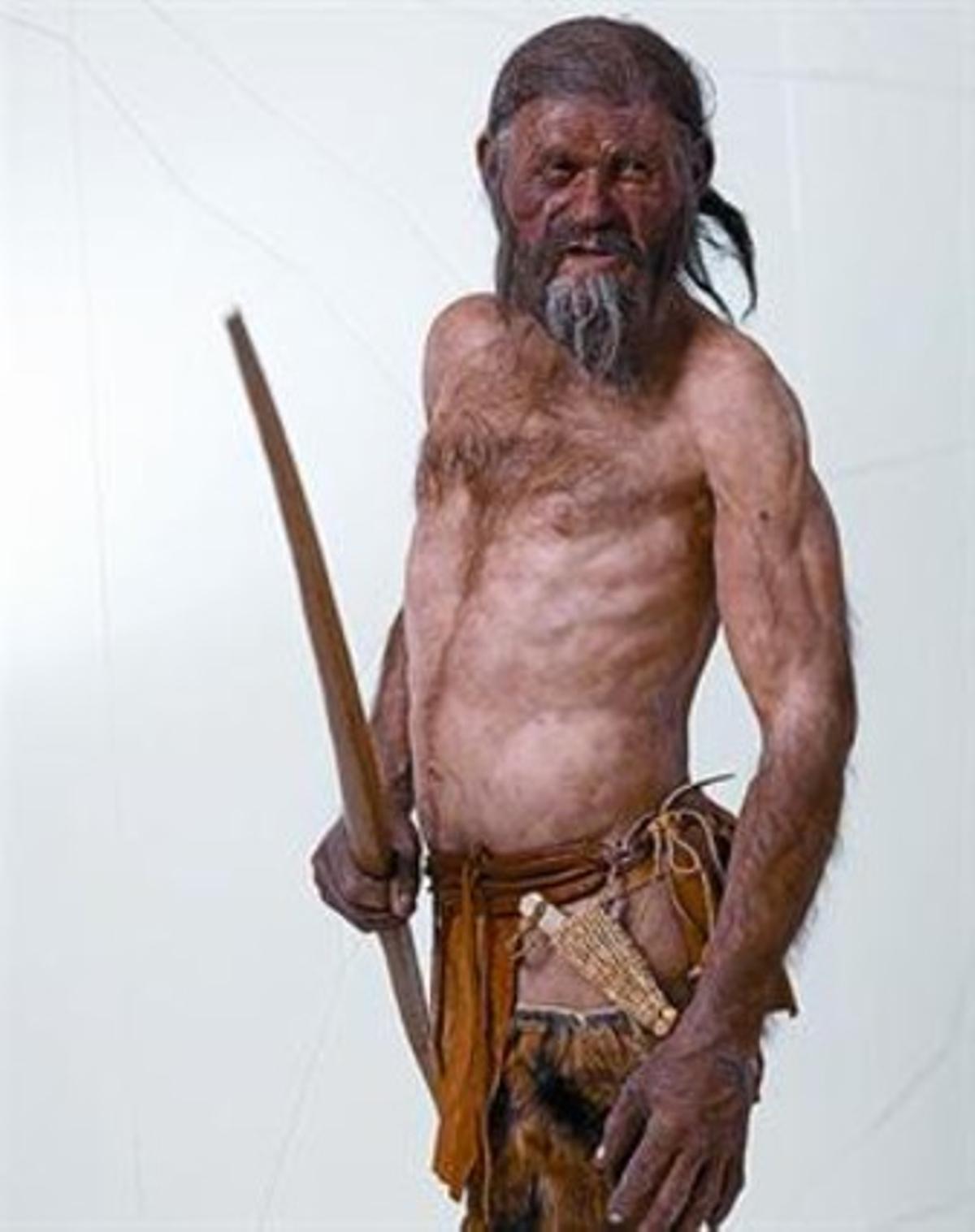 Així devia ser Otzi poc abans de morir. Així devia ser Otzi poc abans de morir.