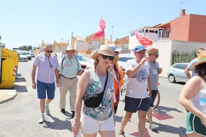 Protesta del sector de la hostelería en La Manga