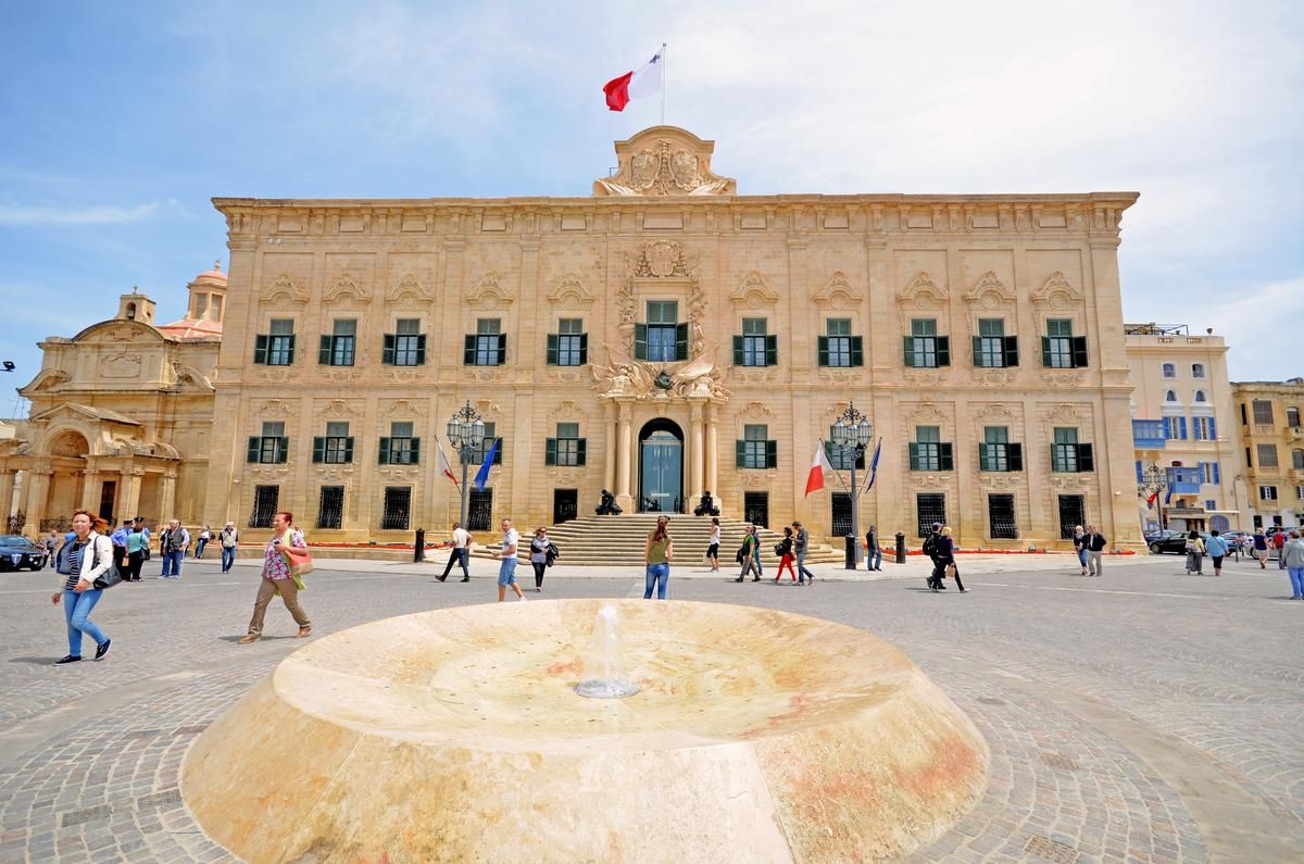 Albergue de Castilla, la oficina del primer ministro de Malta.
