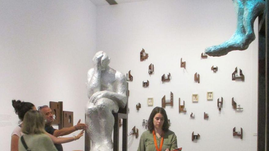 Moisés Gil en la Sala de Exposiciones Temporales del MACE