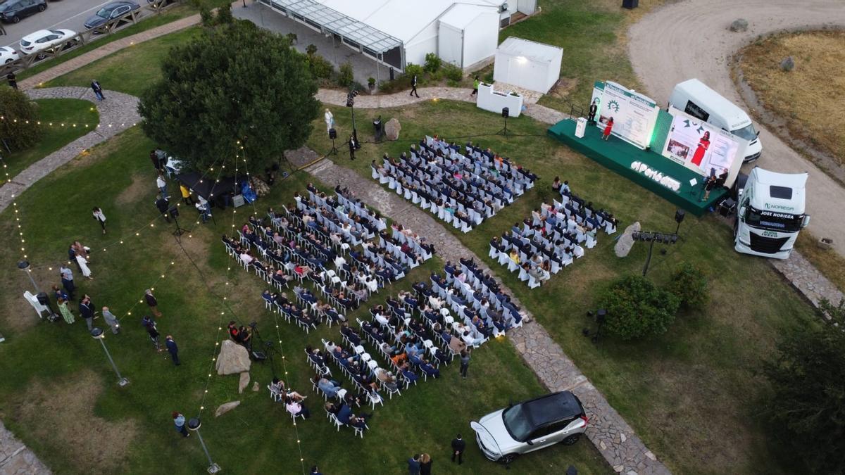 La gala desde el cielo.