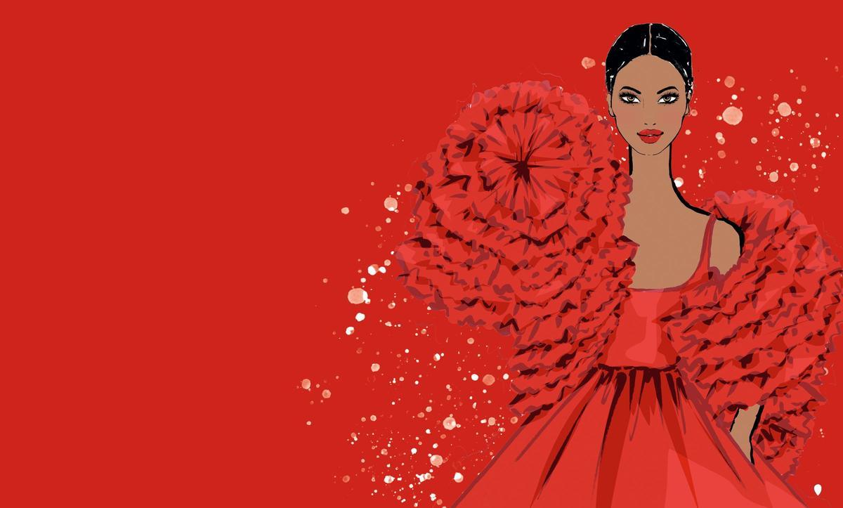 Desde sus inicios, la firma Valentino ha utilizado 550 tonos de rojo en sus diseños.