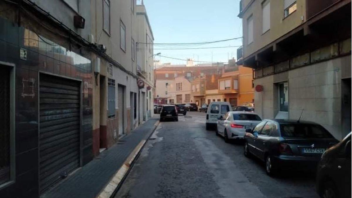 Calle de Burriana en la que se produjeron los hechos.