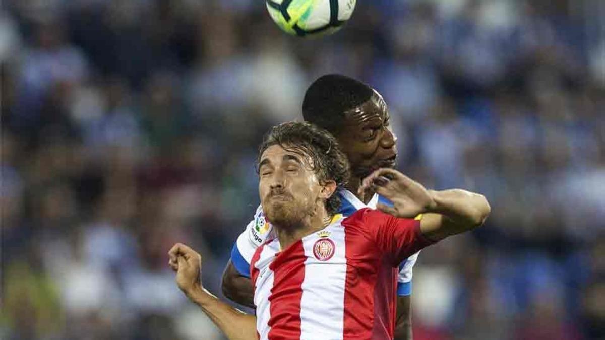 Muniesa, en el encuentro ante el Leganés