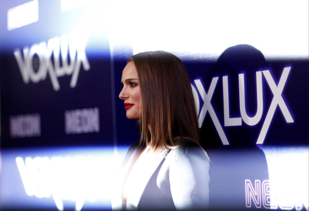 Cast member Portman poses at a premiere for the ...