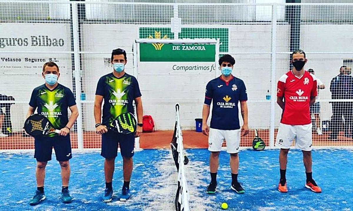 Imagen de uno de los partidos del derbi de la Liga Regional.