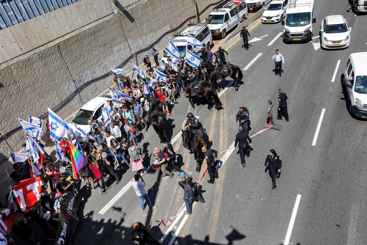 Protestas en Tel Aviv por la polémica reforma judicial del Gobierno de Netanyahu