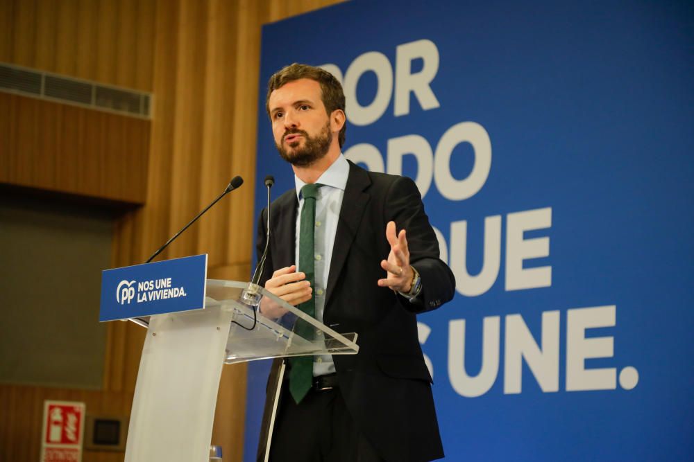 Pablo Casado en su mitin de campaña celebrado en Palma