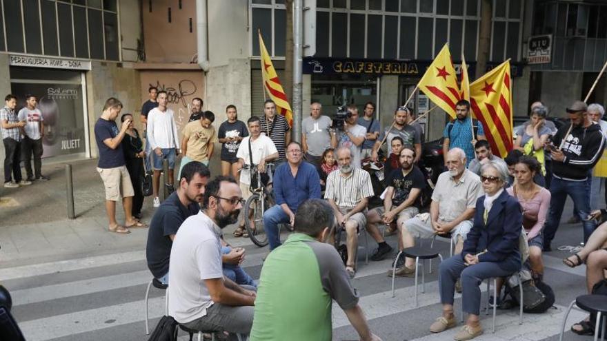 Protesta de la CUP per la presència del Rei a Girona.