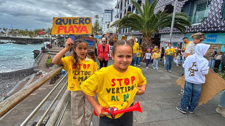Manifestación de este domingo contra los vertidos en Playa Jardín