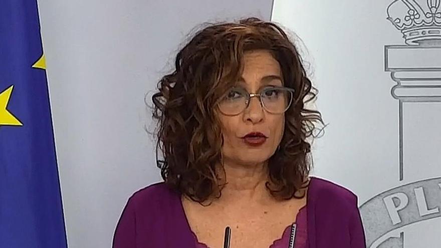 La ministra portavoz, María Jesús Montero.