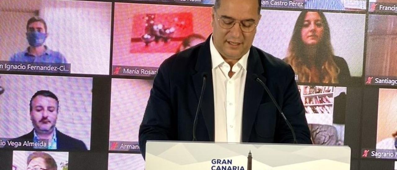 El presidente del Partido Popular de Gran Canaria, Poli Suárez