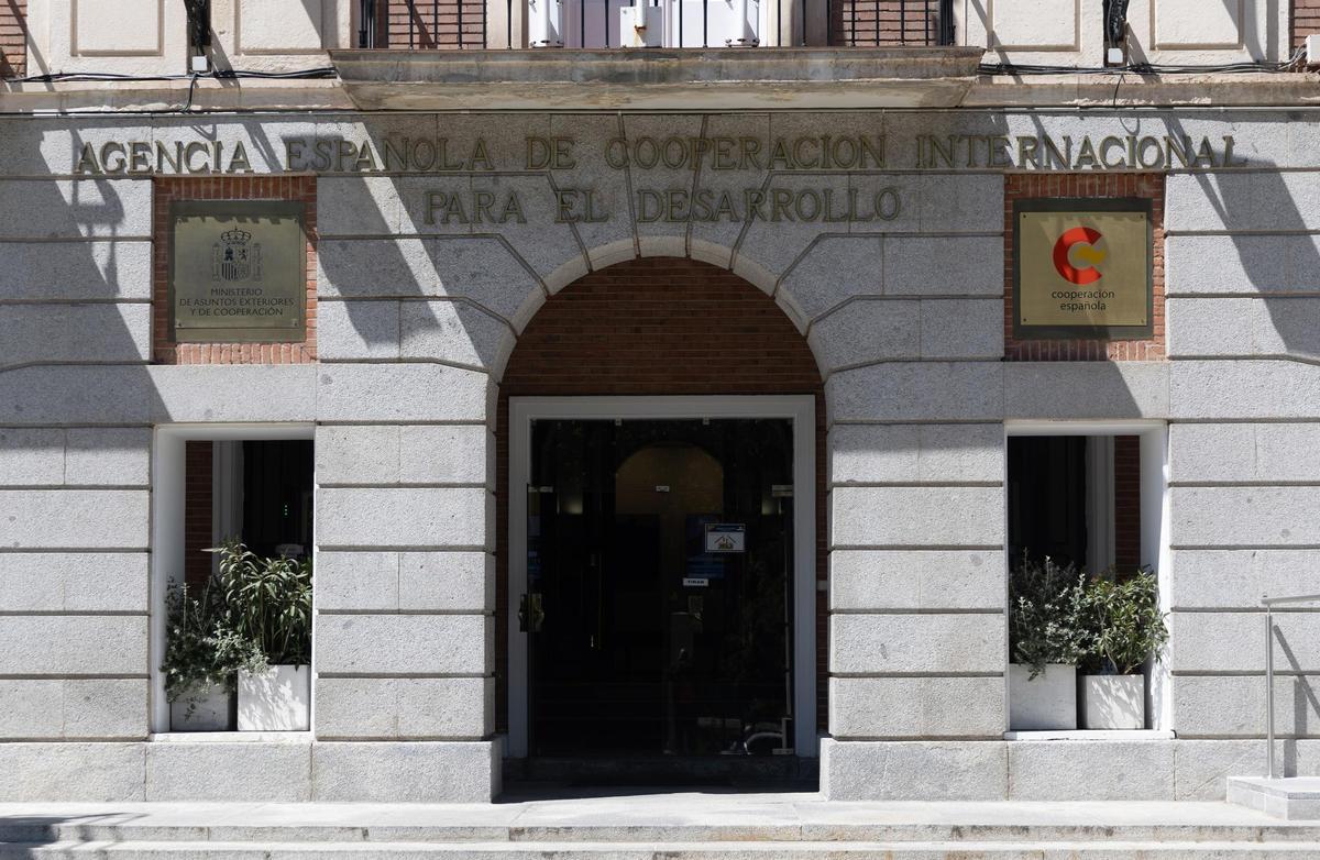 Fachada de la Agencia Española de Cooperación Internacional para el Desarrollo (Aecid)