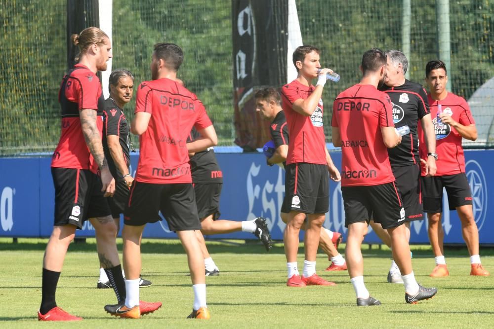 La plantilla deportivista ha tenido este viernes, 13 de julio de 2018, doble sesión de entrenamiento.