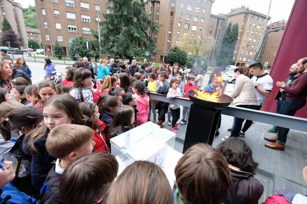 La antorcha olímpica llega a Mieres