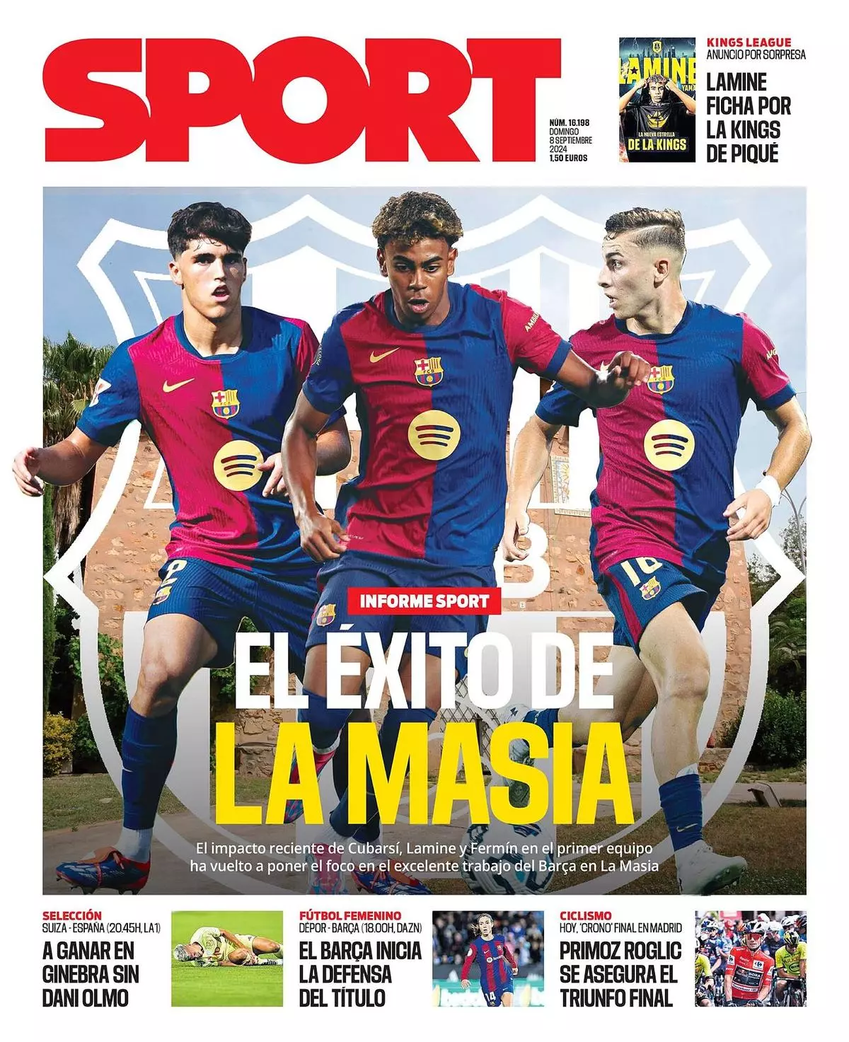 Las portadas de la prensa deportiva de hoy, domingo 8 de septiembre