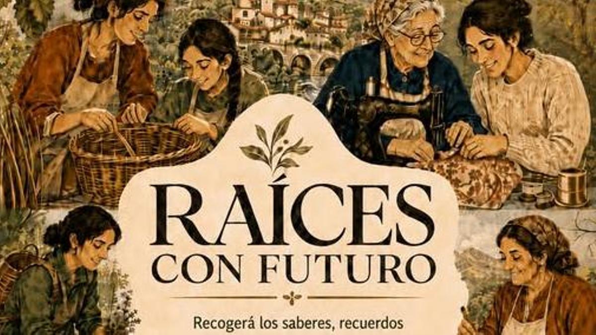 Cartel de 'Raíces con futuro'.