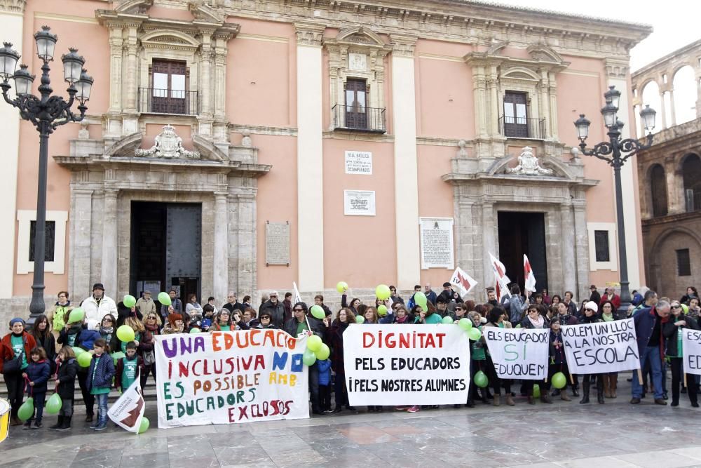 Protesta de educadores de infantil y especial