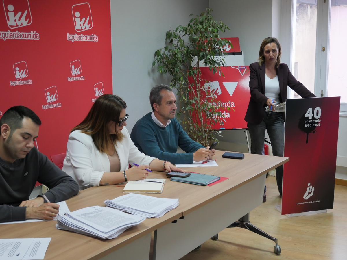 Delia Campomanes interviene en la Comisión Colegiada, ante Ovidio Zapico y María José Miranda