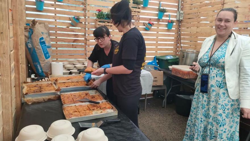 Preparación de los platos.