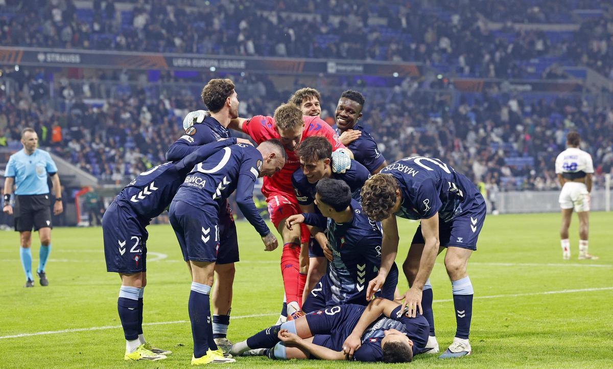 La victoria europea del Celta en Lyon, en imágenes La victoria europea del Celta en Lyon, en imágenes