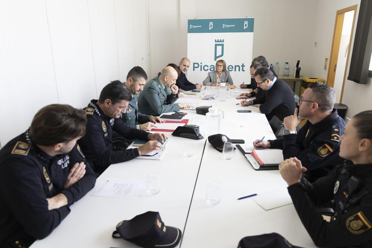 Reunión de seguridad en Picassent.