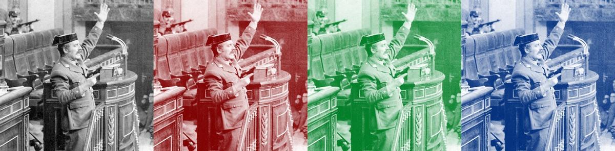 Antonio Tejero, el día del golpe de Estado.