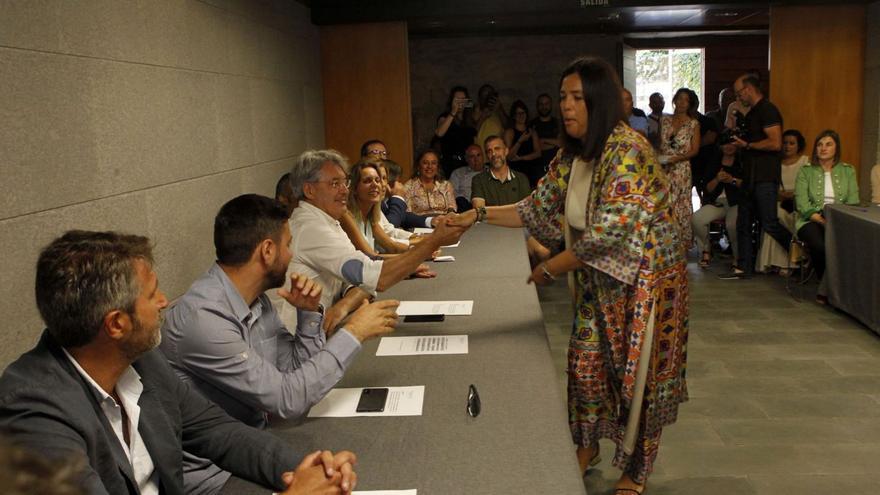 Celebración de un pleno de la Mancomunidade de O Salnés.