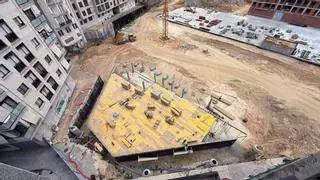 La obra en Ourense del futuro Parque Coto de Canedo, que incluirá una piscina de 733 metros cuadrados, ultima el aparcamiento subterráneo de 319 plazas