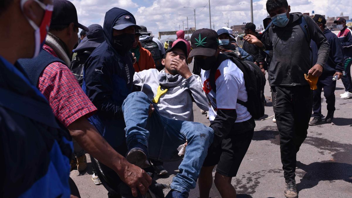 Protestas en el sur de Perú