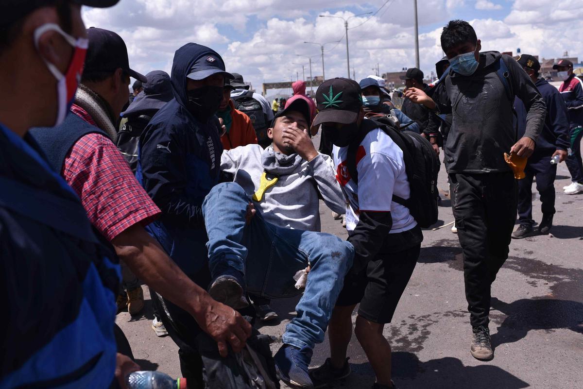 Protestas en el sur de Perú