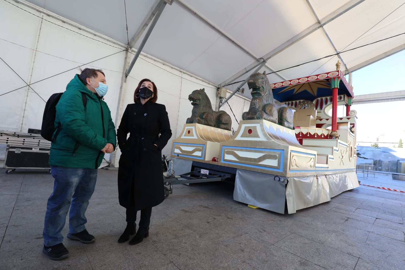 Las carrozas de los Reyes Magos estarán expuestas en la Plaza del Pilar.