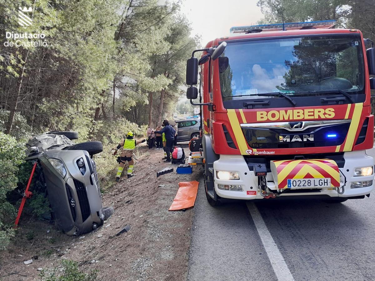 Imagen del accidente en Viafamés