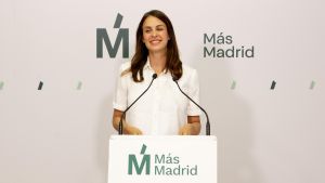 Rita Maestre en la rueda de prensa previa al Pleno de myao de este lunes.