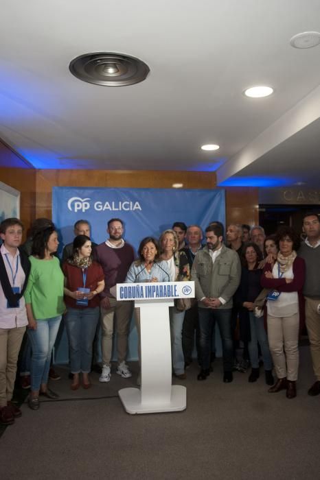 Noche electoral en A Coruña | Sede del PP