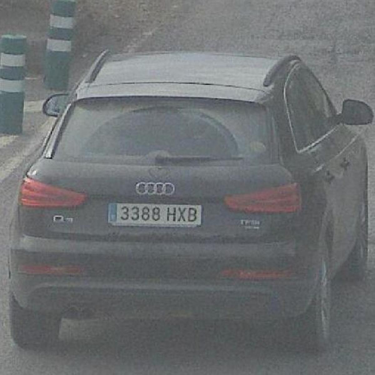 El coche fue captado por las cámaras